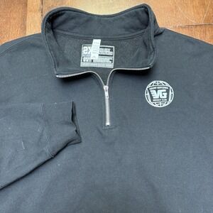 Violent Gentlemen Hockey‎ Club 1/4 Zip Sweater Mens 2XL Heavyweight Logo Black